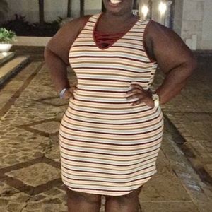 Stripped Bodycon Dress!